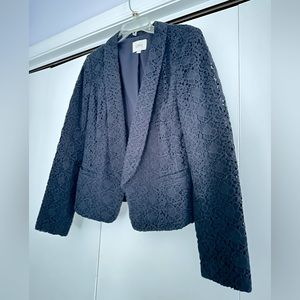 Loft size 8 women’s blazer navy & lace